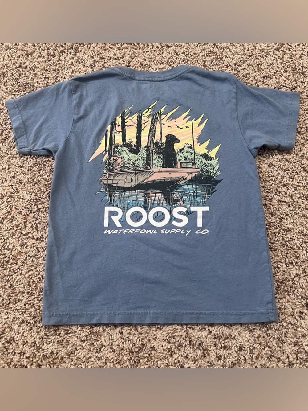 Roost Waterfowl Supply Co Boys Graphic T-shirts Size YS